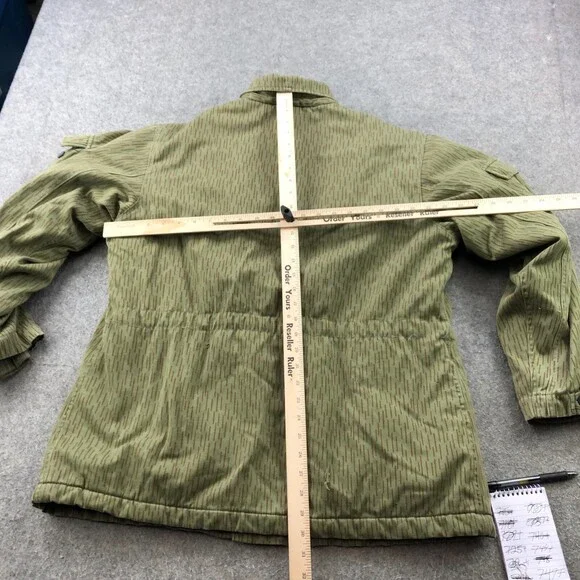 Vintage East Germany Military Jacket Stasi Raindrop Cold Weather Insulated k52